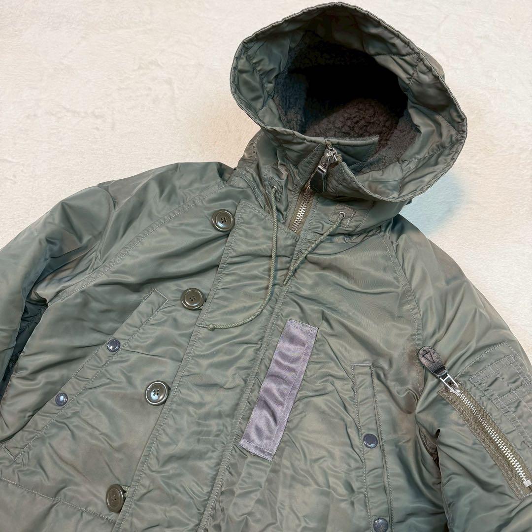 BEAMS+ N-3B フライトジャケット ダウンジャケット カーキ