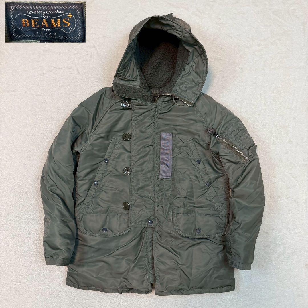 BEAMS+ N-3B フライトジャケット ダウンジャケット カーキ