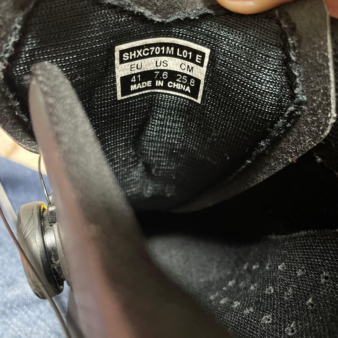 SHIMANO XC7 ビンディングシューズ 25.8 ブラック