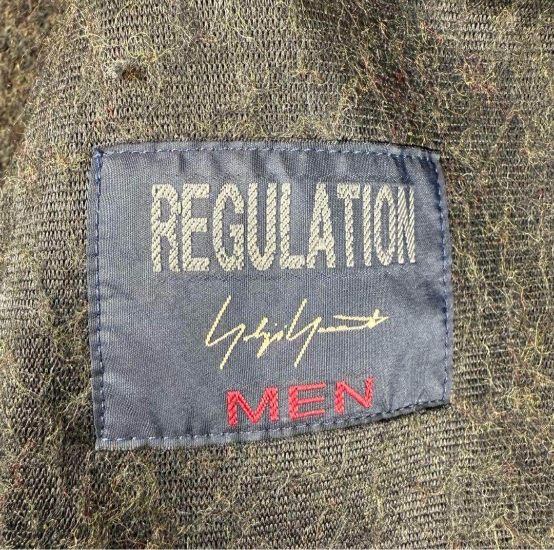 REGULATION yohji yamamoto ウールフーデッドロングコート