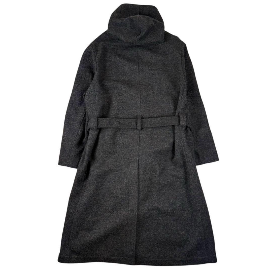 REGULATION yohji yamamoto ウールフーデッドロングコート