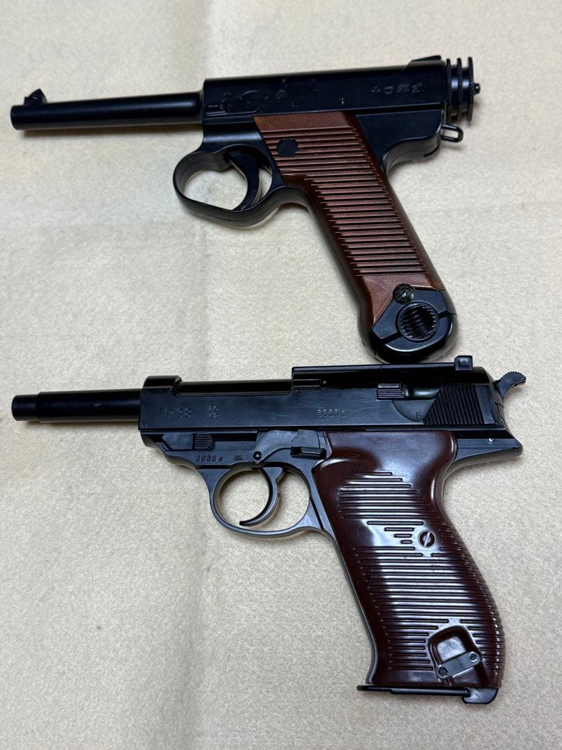 東京マルイ ワルサー Walther P38 2丁セットで 十四年式もあります