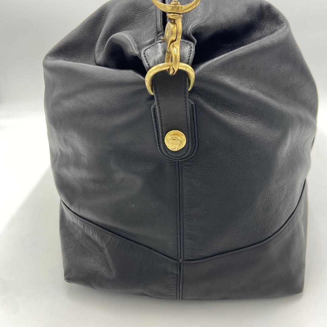 美品✨ オールドコーチ オールレザー ボストンバッグ 2way 0503 黒