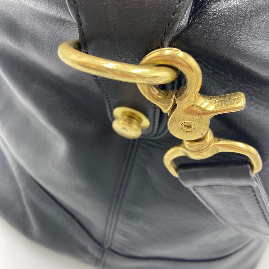 美品✨ オールドコーチ オールレザー ボストンバッグ 2way 0503 黒