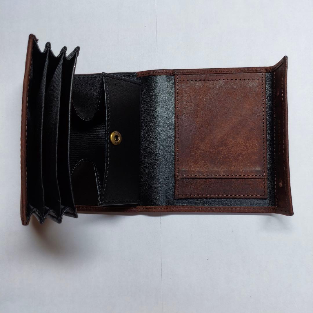 エムピウ ミッレフォッリエ 同型 二つ折り財布 m+ type ブラウン