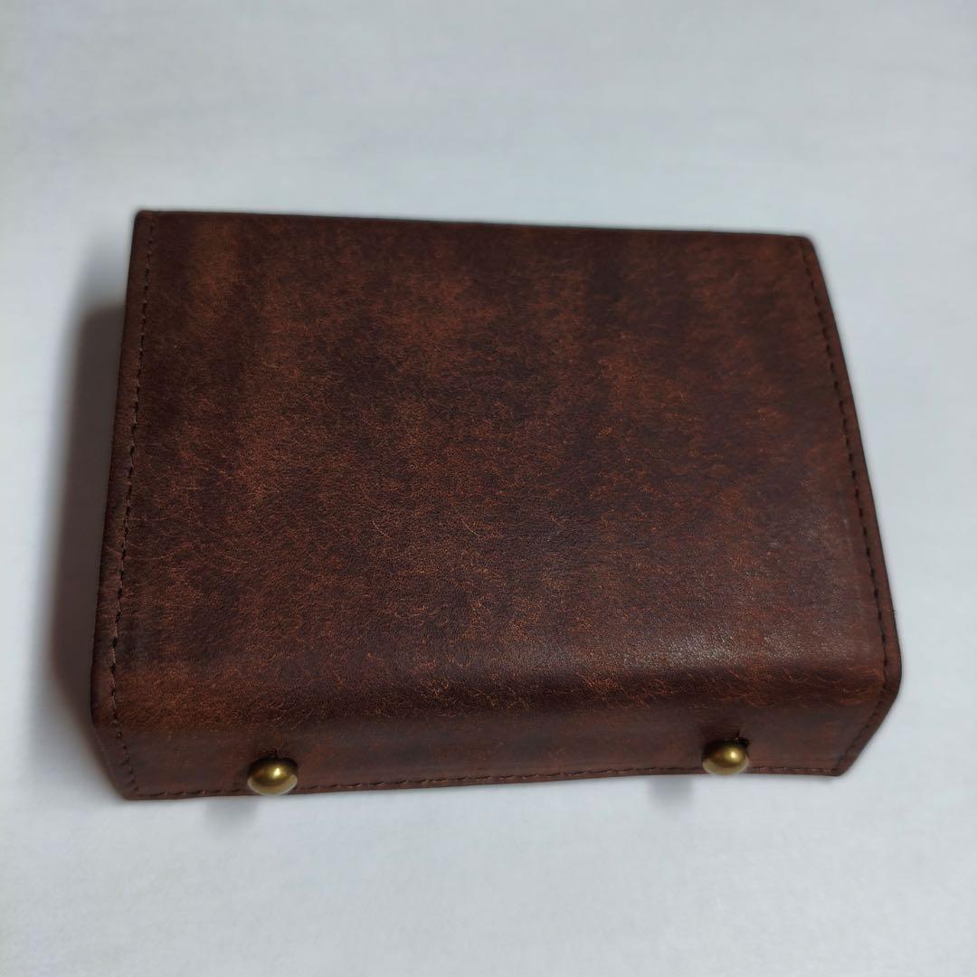 エムピウ ミッレフォッリエ 同型 二つ折り財布 m+ type ブラウン