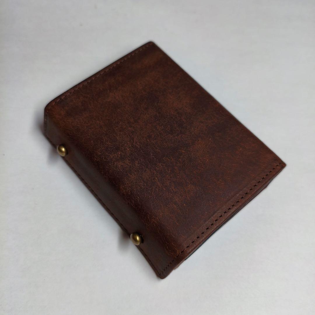 エムピウ ミッレフォッリエ 同型 二つ折り財布 m+ type ブラウン