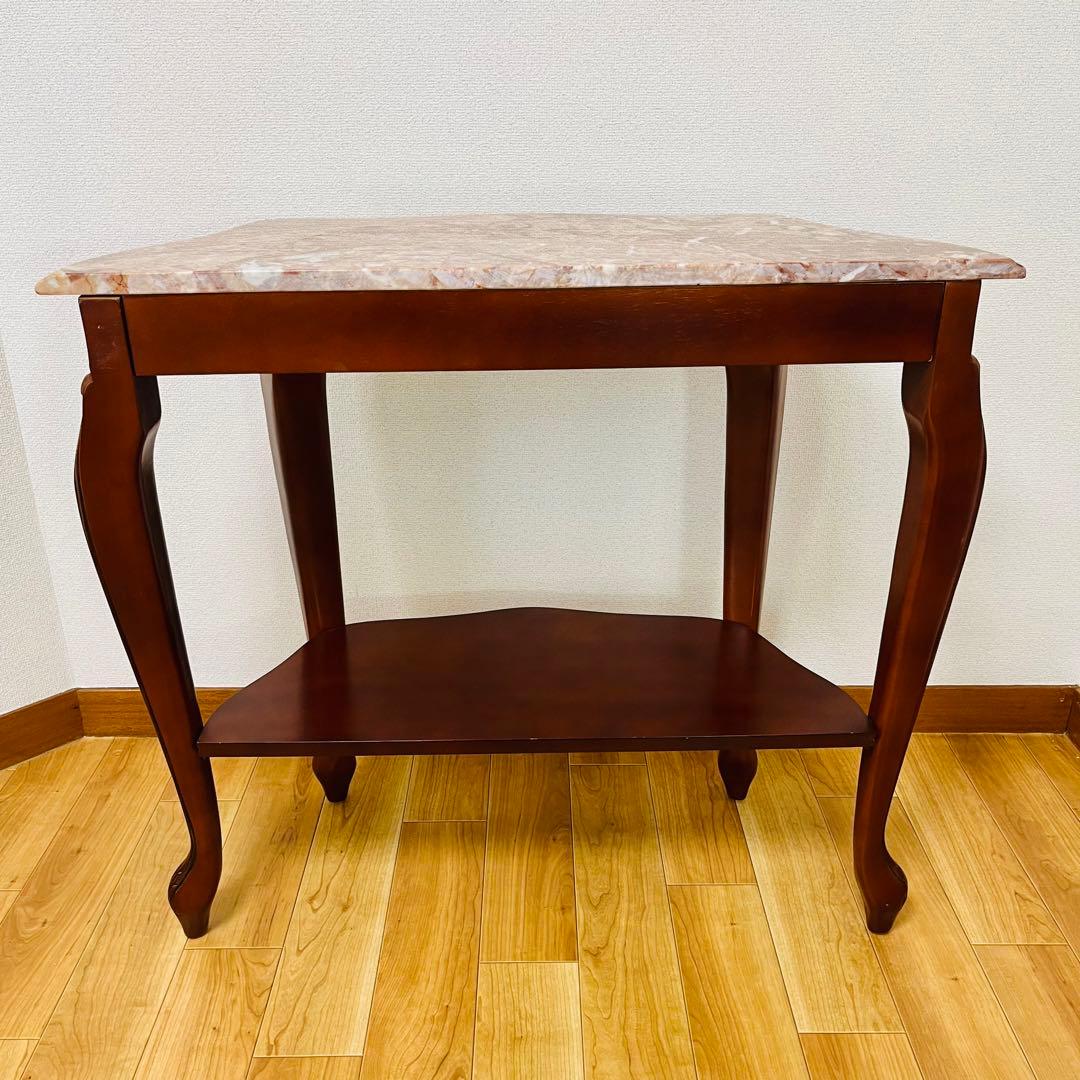 希少品　大理石 ロココ調 クラシック 猫脚 コンソールテーブル 電話台 家具