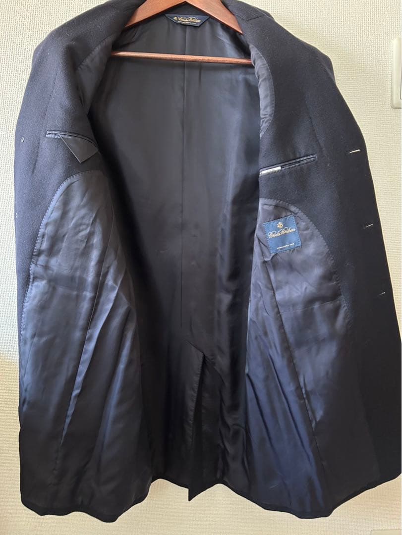 ［美品][素材良］ブルックスブラザーズ　チェスターフィールドコートラルフローレン