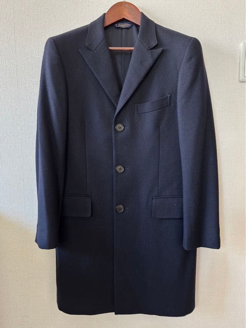 ［美品][素材良］ブルックスブラザーズ　チェスターフィールドコートラルフローレン