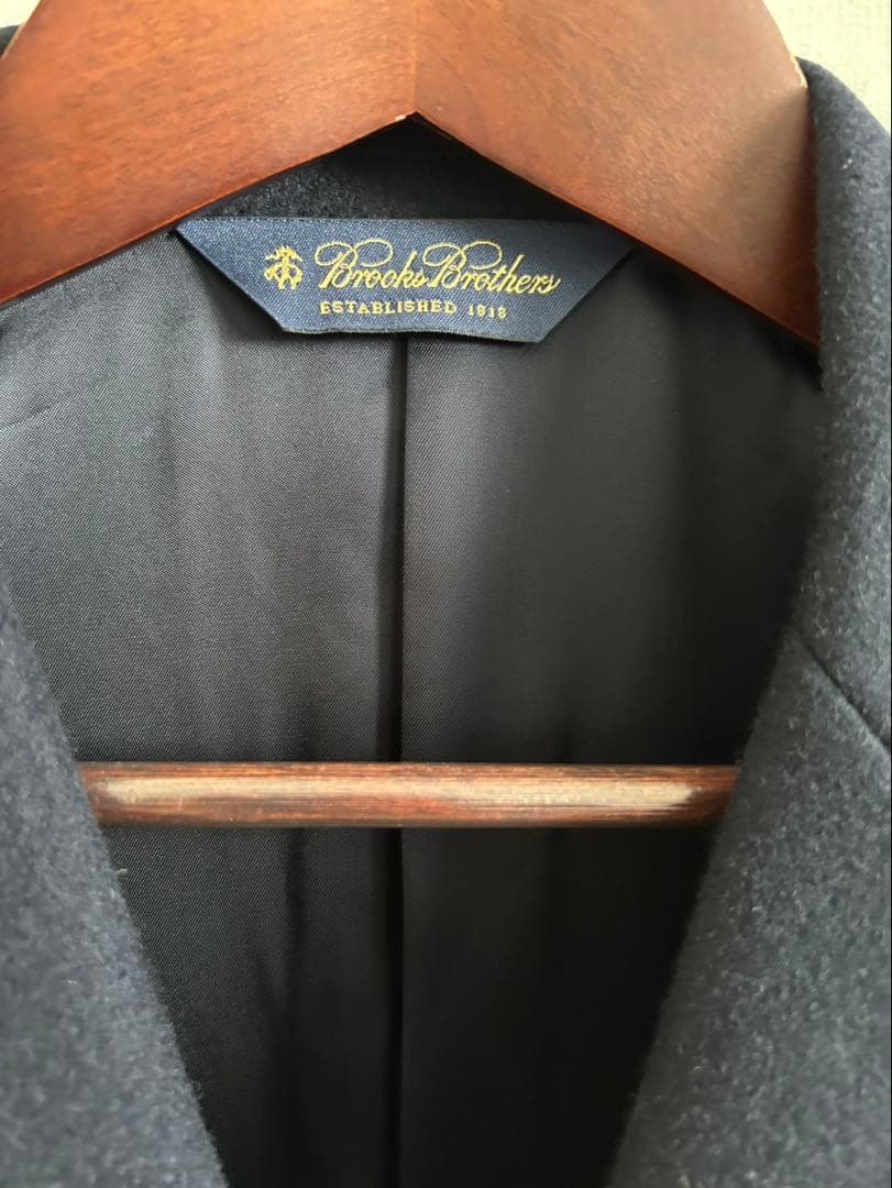 ［美品][素材良］ブルックスブラザーズ　チェスターフィールドコートラルフローレン