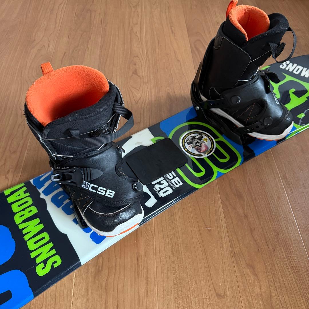 CSB 120cm スノーボード & SALOMON 22cm ブーツ セット