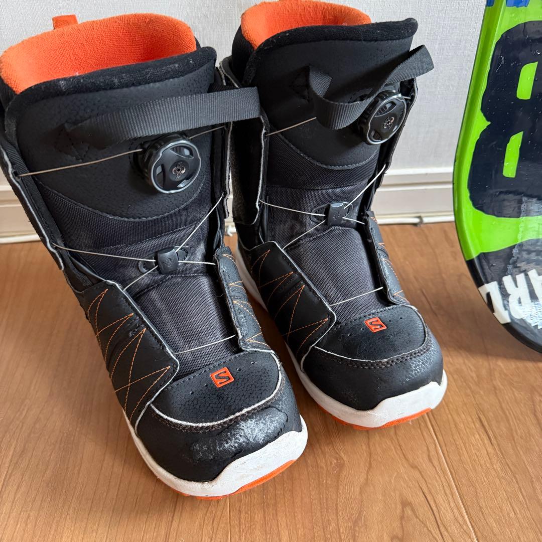 CSB 120cm スノーボード & SALOMON 22cm ブーツ セット