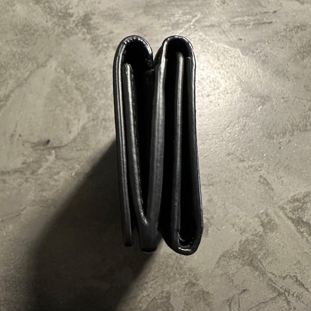 超美品 BALENCIAGA 三つ折り財布 ブラック