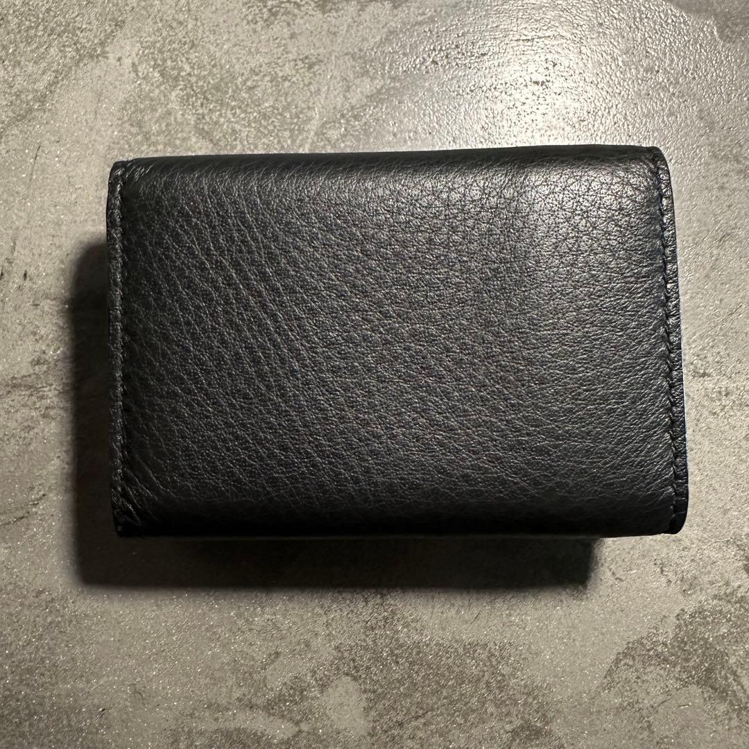 超美品 BALENCIAGA 三つ折り財布 ブラック