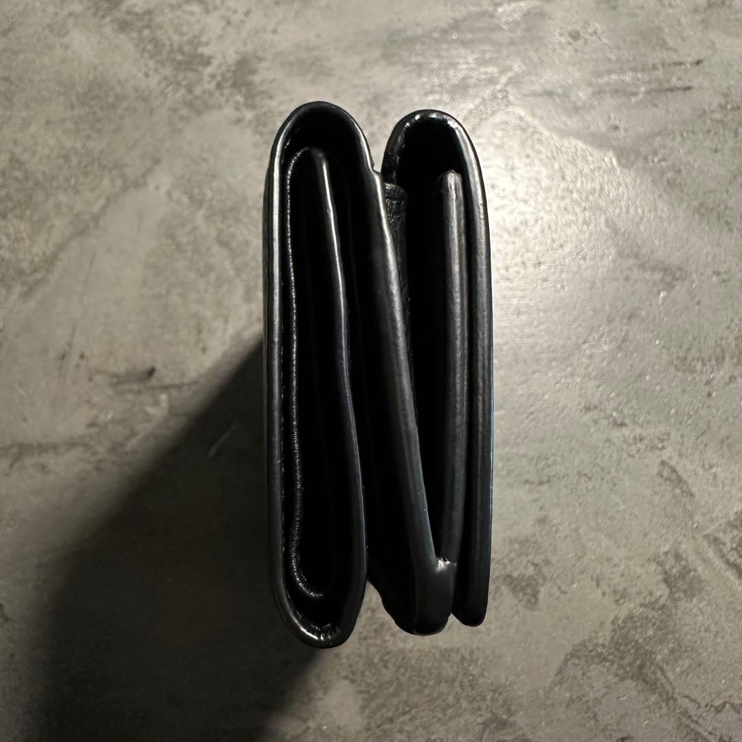 超美品 BALENCIAGA 三つ折り財布 ブラック
