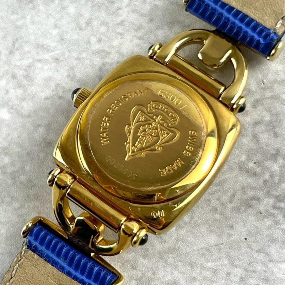 極美品 GUCCI グッチ ホースビット 6300L クォーツ レディース腕時計