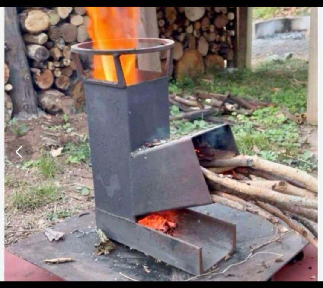 ロケットストーブ　薪ストーブ　コンロ