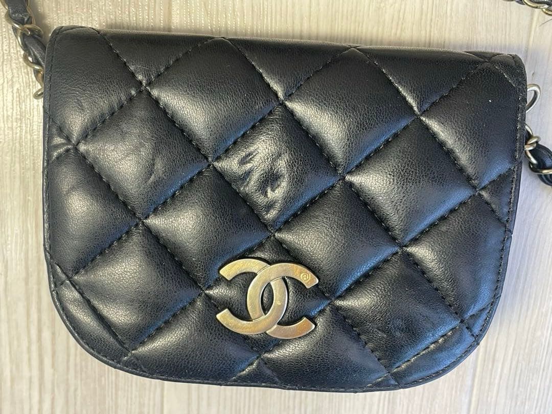 CHANEL キルティング ショルダーバッグ　マトラッセ チェーンショルダー
