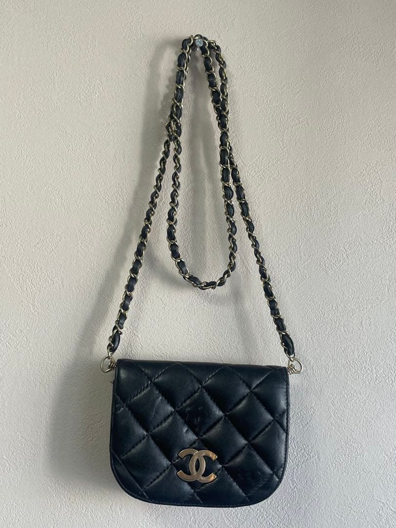 CHANEL キルティング ショルダーバッグ　マトラッセ チェーンショルダー