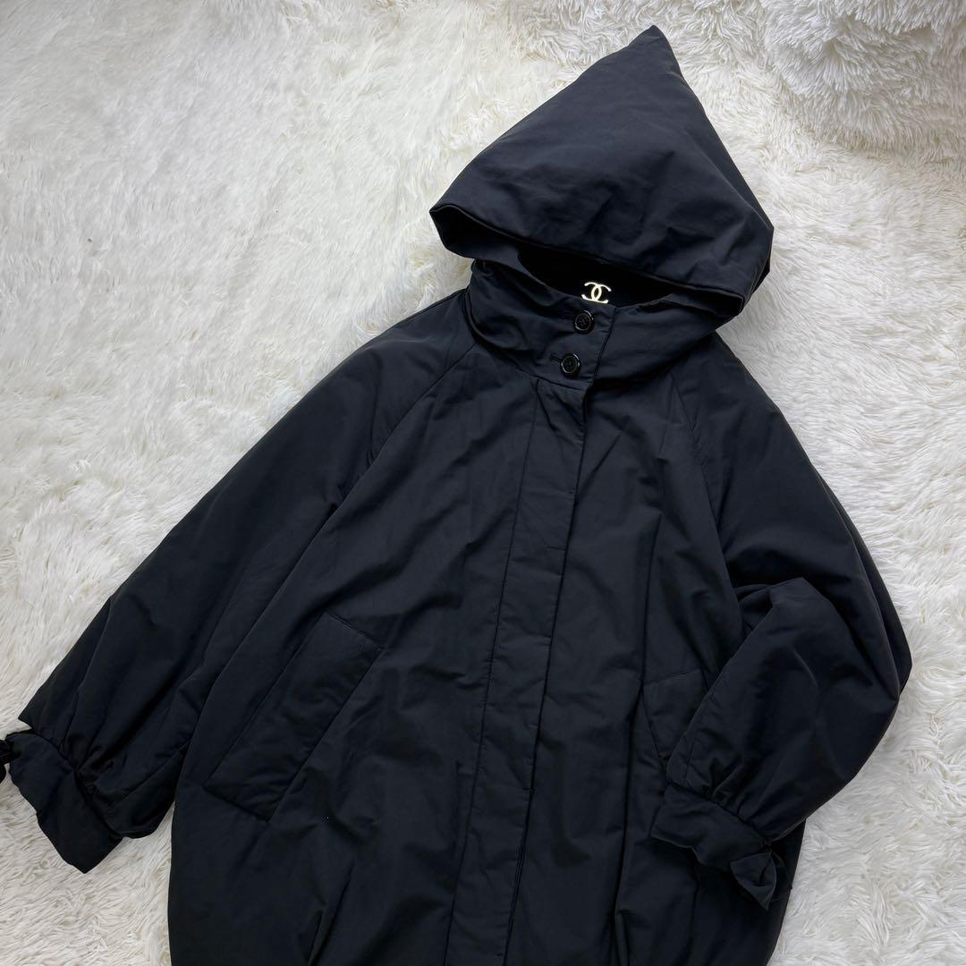 希少♡ヴィヴィアンウエストウッド 三角フード リボン ロングコート ブラック