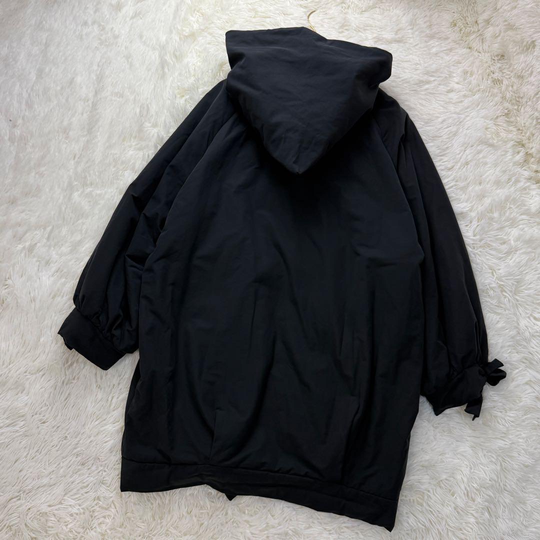 希少♡ヴィヴィアンウエストウッド 三角フード リボン ロングコート ブラック