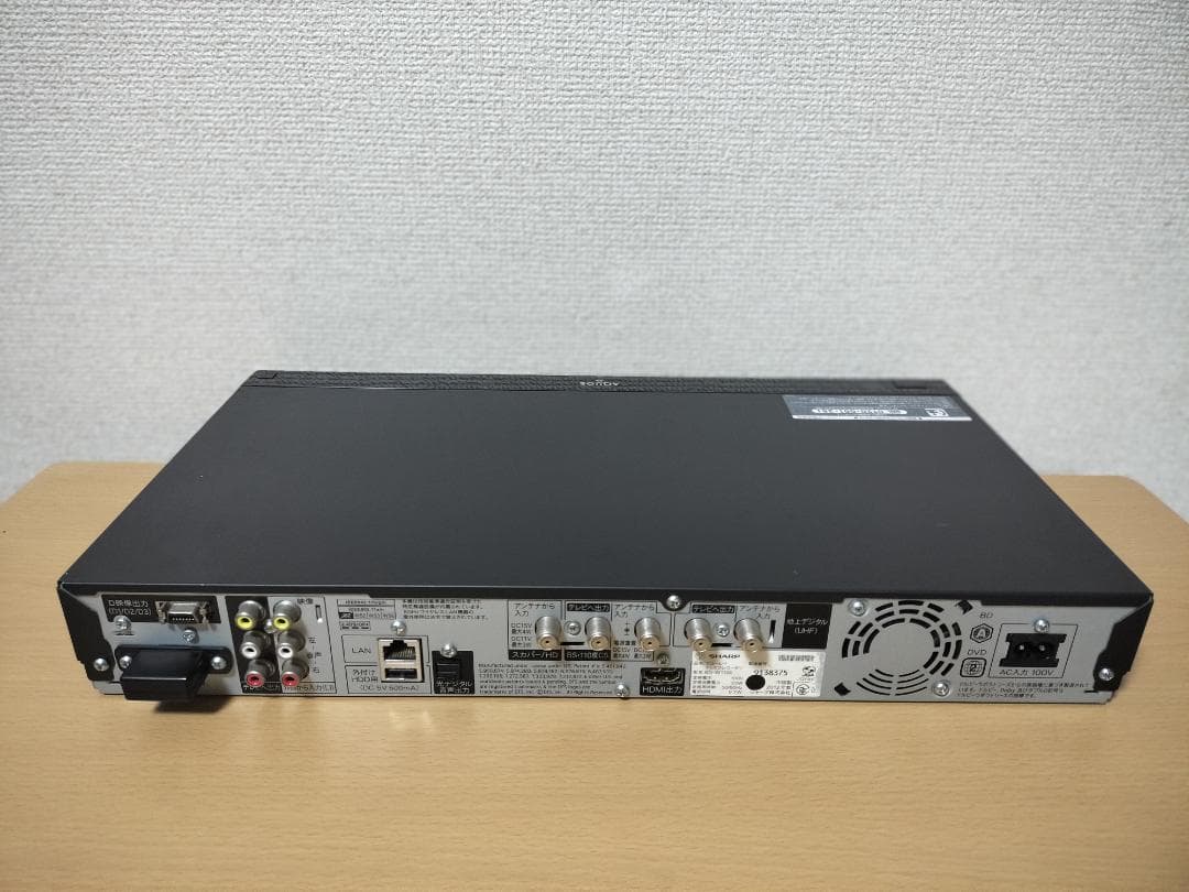 専用 シャープ ブルーレイレコーダー 「BD-W1100」 動作品