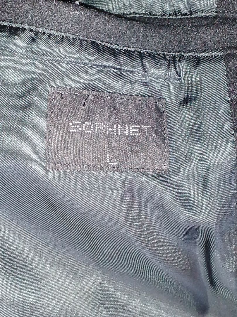 SOPHNET. OVER SIZED COAT L ブラック