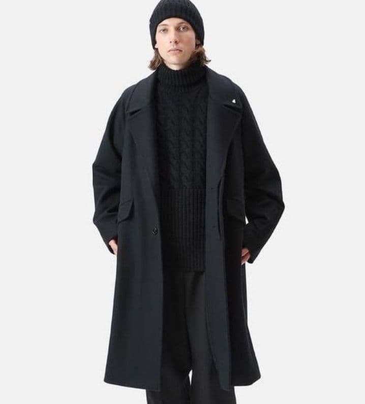 SOPHNET. OVER SIZED COAT L ブラック