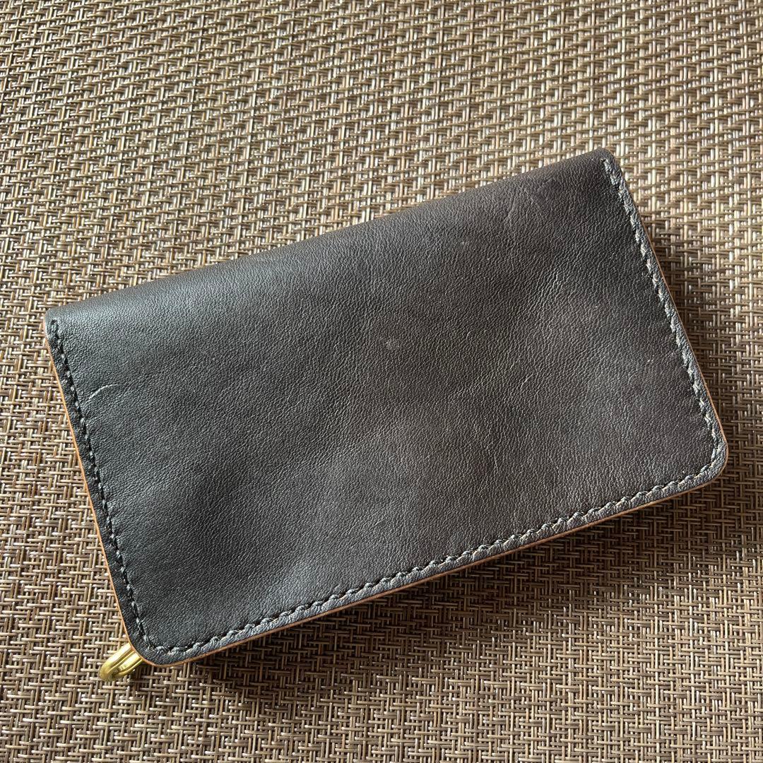 MARYAM ホースフロント ミドルトラッカーウォレット 茶芯