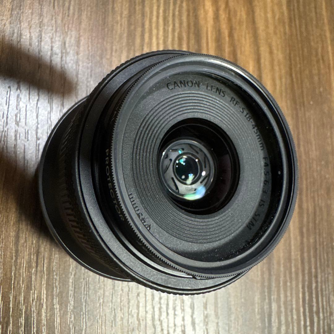 【美品】Canon RF-S 18-45mm レンズ 保護フィルター付き