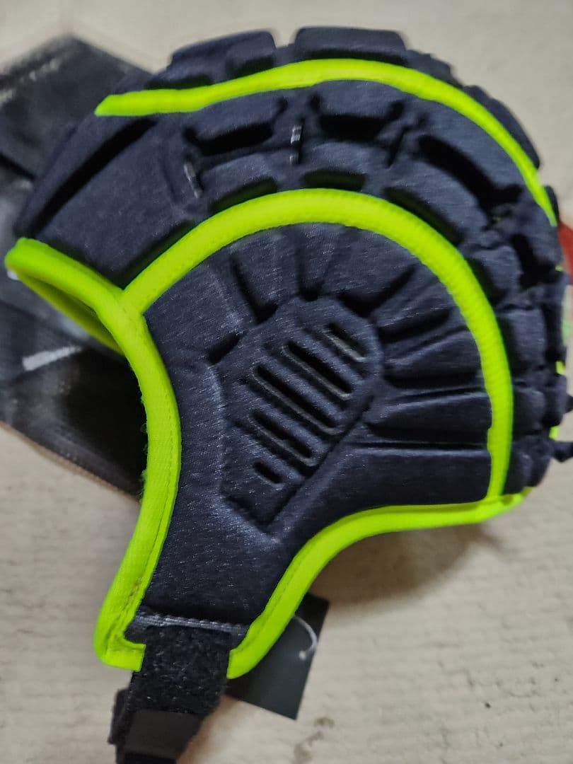 N-PRO ヘッドギアヘッドキャップ 黒✕ネオンイエローSizeM 新品未使用