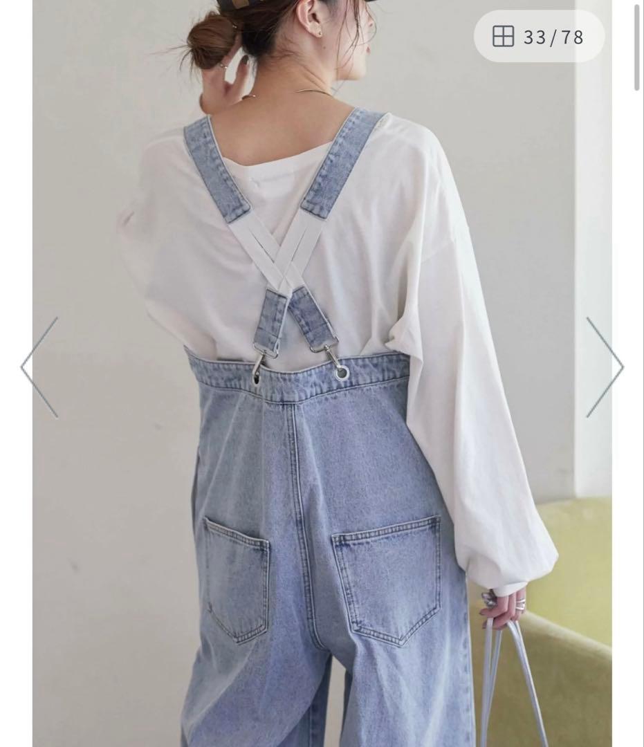 チャオパニックティピー/WILLOW/デニムサロペット