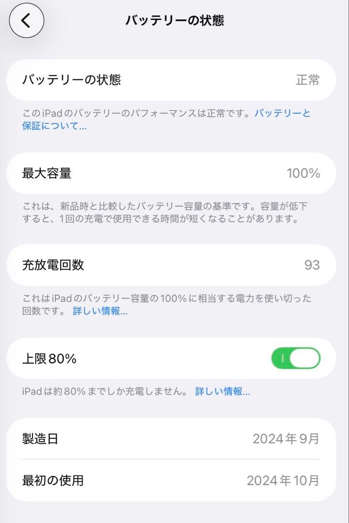 【美品】iPad mini第7世代 128GB Wi-Fi + Cellular