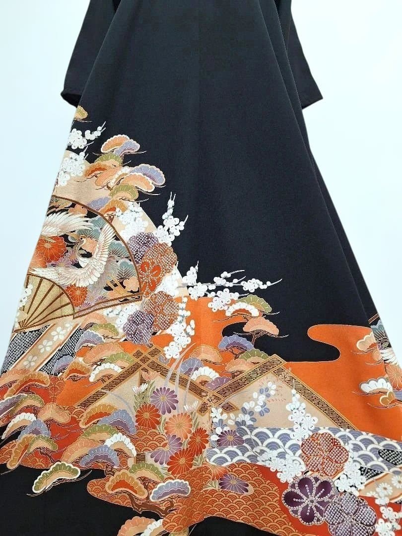 着物リメイクワンピース3614