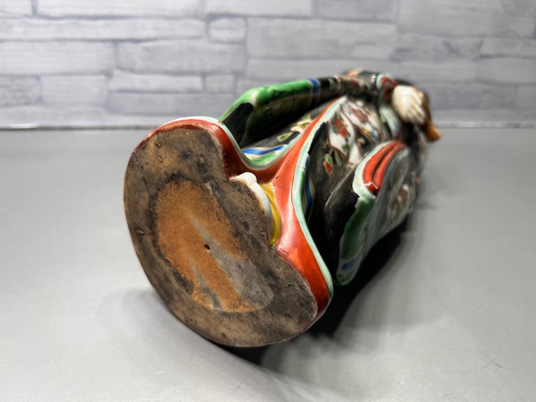 明治時代　九谷焼　美人　立像