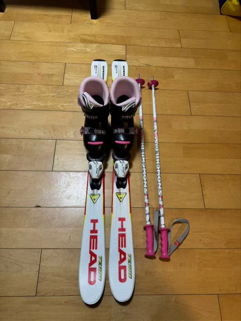 HEAD スキー板 セット　キッズ ジュニア 107cm ブーツ20センチ