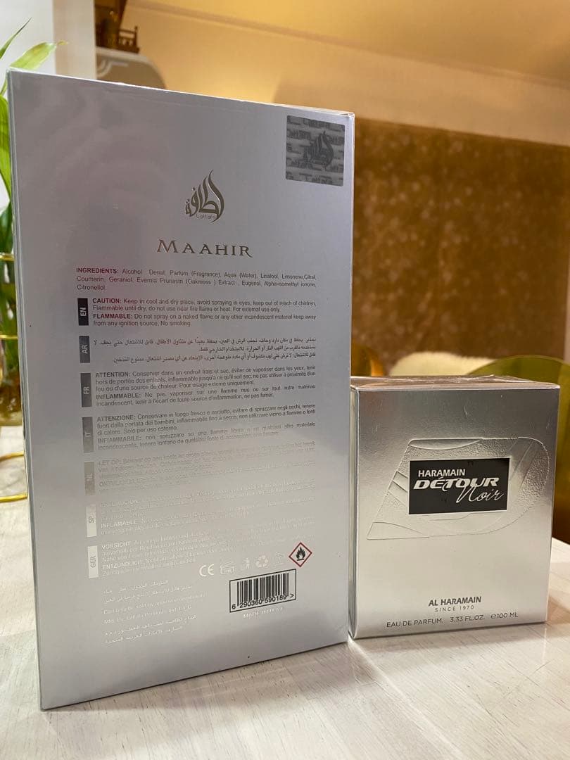 香水(男性用) Lattafa Maahir Legacy & AH Detour Noir