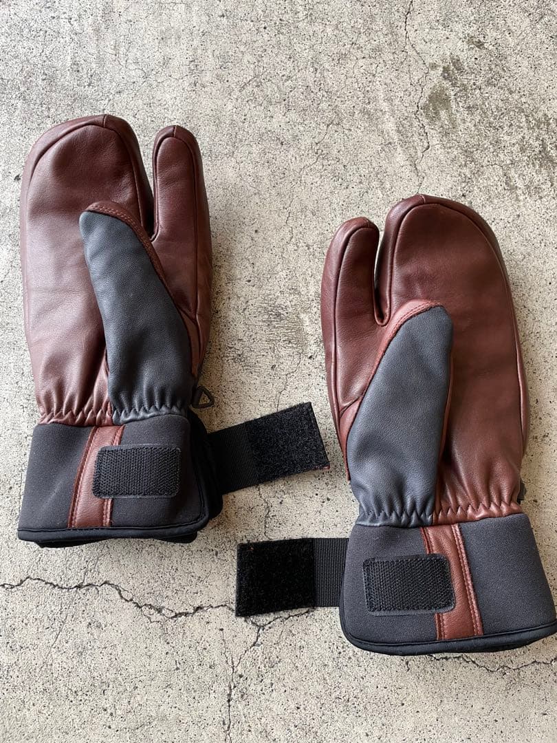 HESTRA 3フィンガー レザーグローブ サイズ7 2026モデル バーム付き