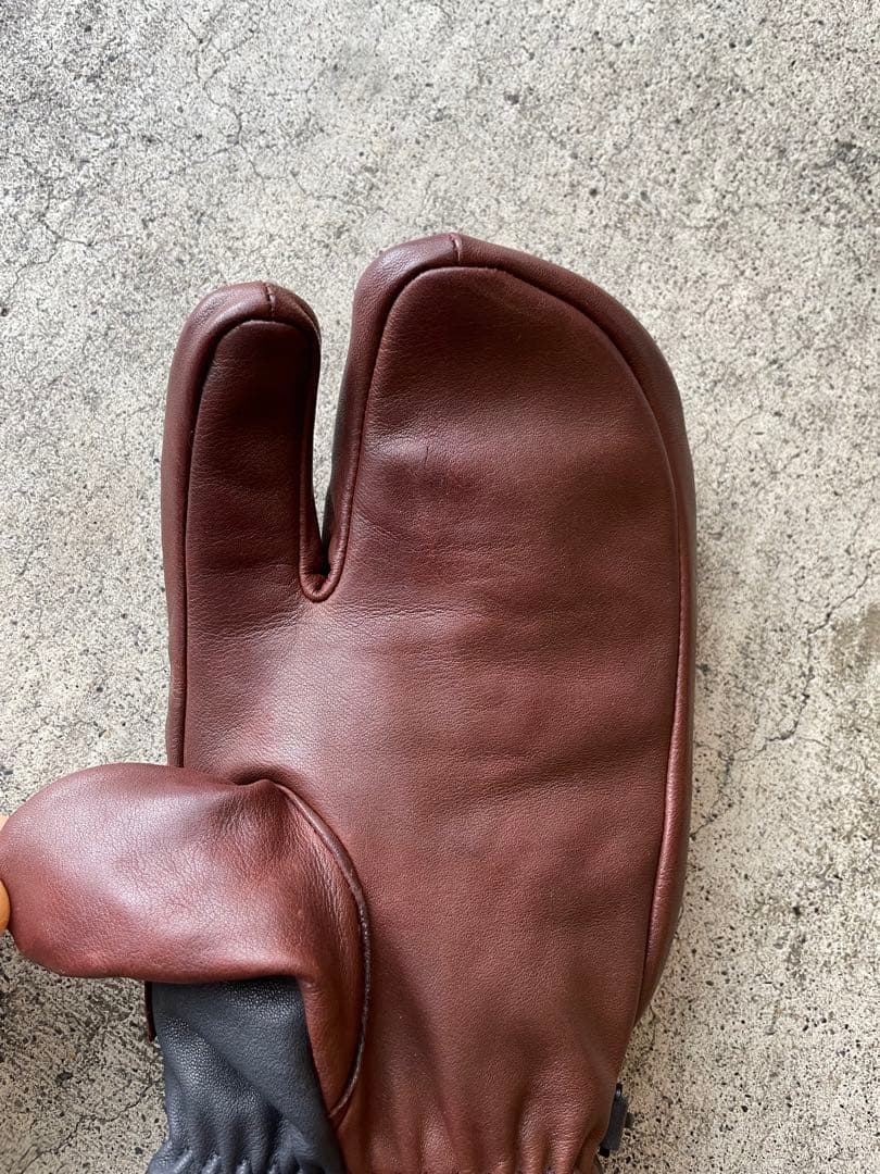 HESTRA 3フィンガー レザーグローブ サイズ7 2026モデル バーム付き