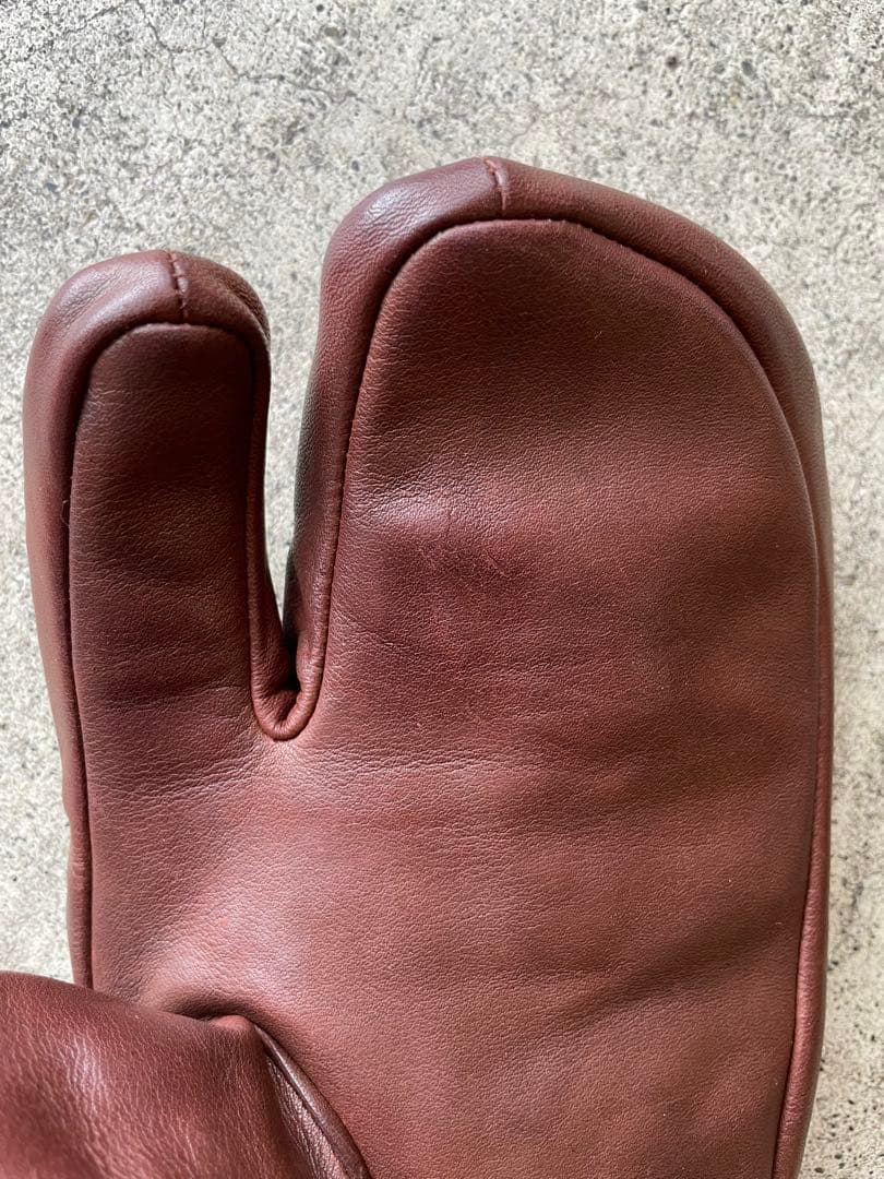 HESTRA 3フィンガー レザーグローブ サイズ7 2026モデル バーム付き