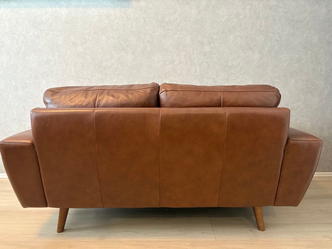 unico moln 2人掛けレザーソファ