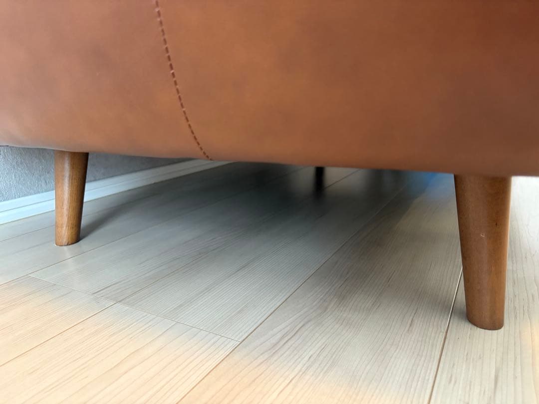 unico moln 2人掛けレザーソファ