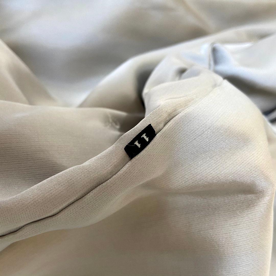 ブルーフォックス　ファーコート　ホワイト　ボリューム襟　FOX