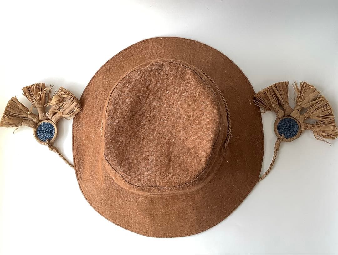 新品★ヘレンカミンスキー★ISLAチャーム付きバケットハット帽子★麻混