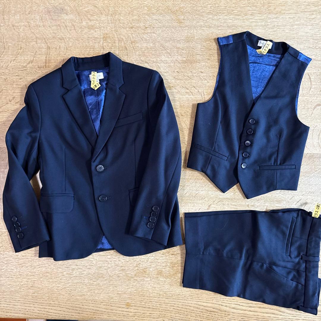 ポールスミスジュニア　ネイビー フォーマルスーツ 6A