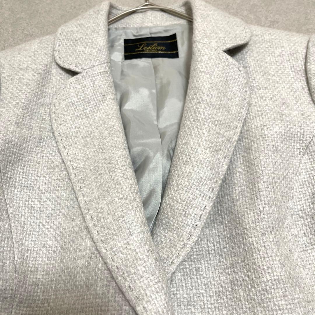 j048ロロピアーナ【レリアン】美品　テーラードジャケット　カシミヤ100 XL