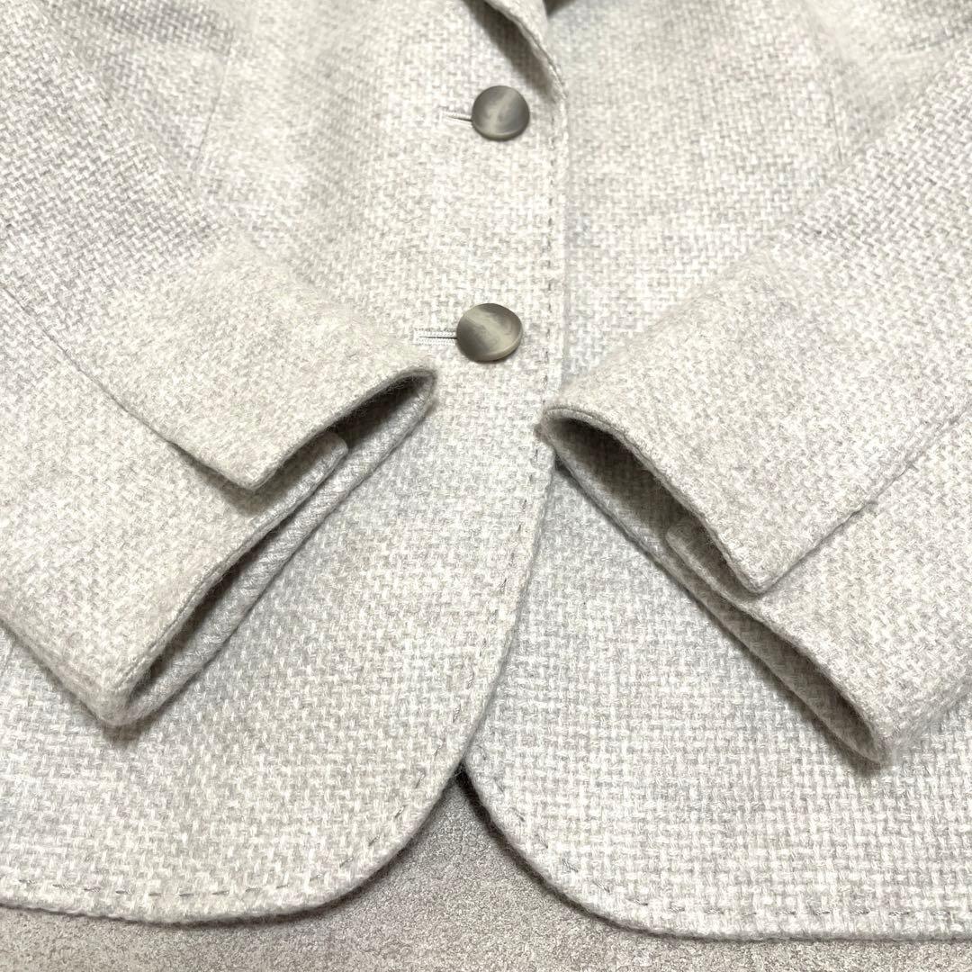 j048ロロピアーナ【レリアン】美品　テーラードジャケット　カシミヤ100 XL