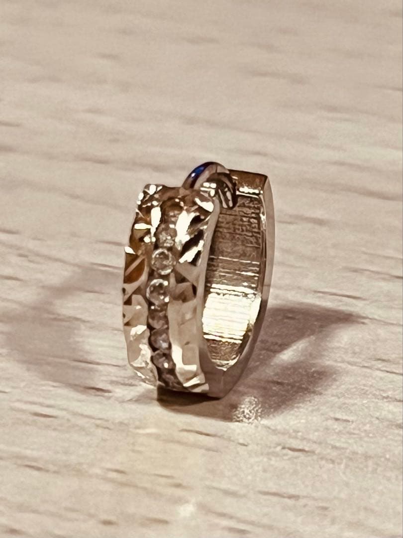 AVALANCHE 10K WG ジルコニアフープピアス 11mm