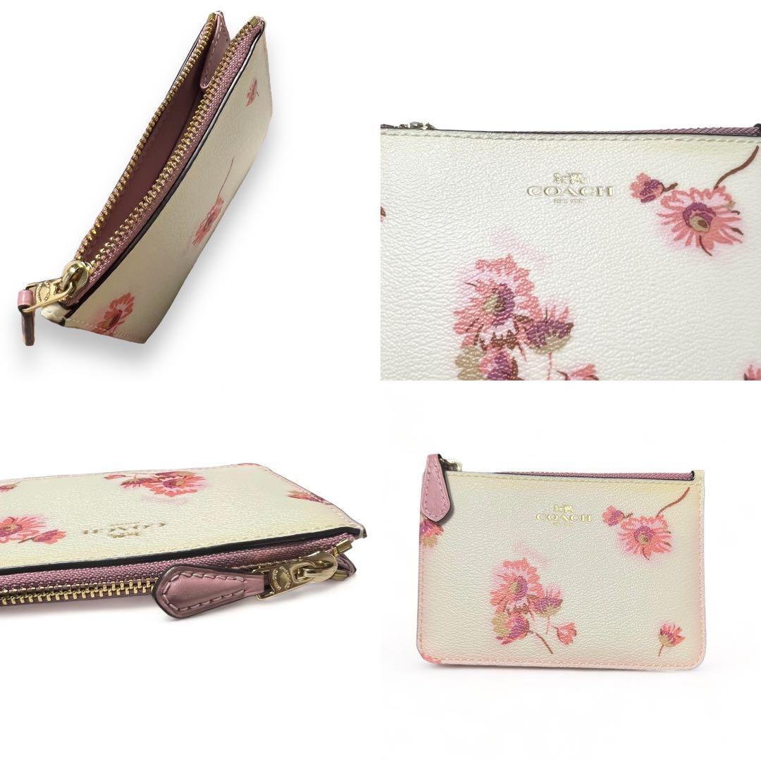 【新品】COACH 財布 キーケース キーリング ケース 花柄 フローラル